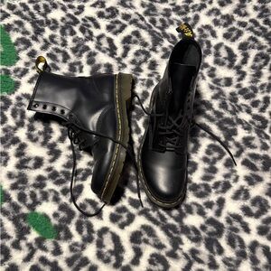 Dr. Martens Black Leather Boots